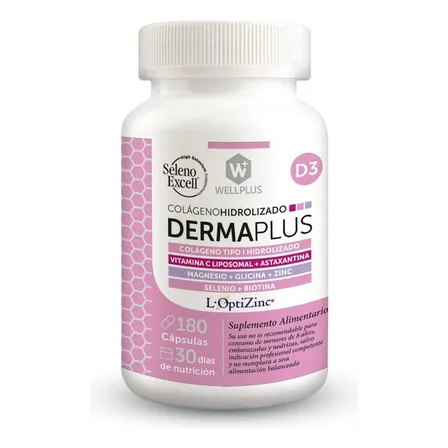 Derma Plus Colágeno Hidrolizado 180 cápsulas