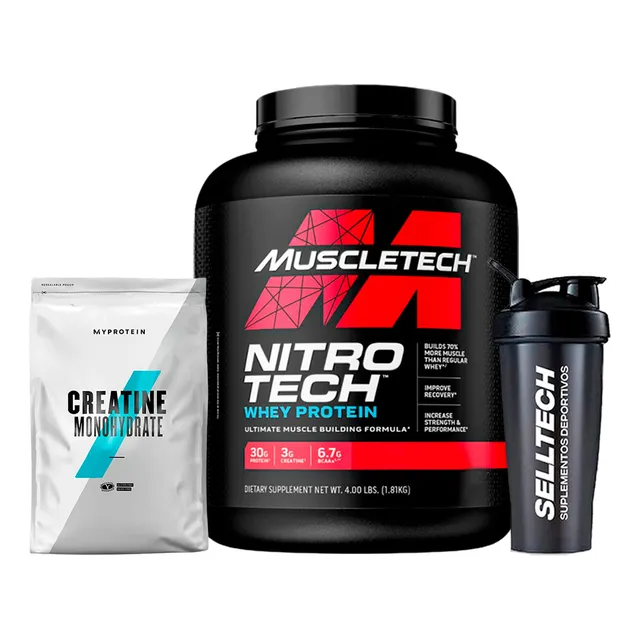 Nitrotech Performance 4lb Chocolate+creatina Myprotein 250gr