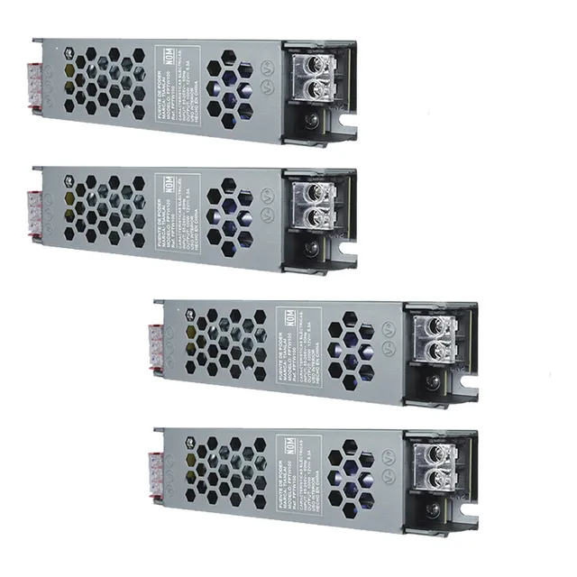 Pack De 4 Fuentes De Poder 100 Watts Con Protección Corto Circuito Y Sobretensión 12v Eficiencia Energética