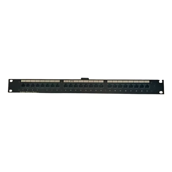 Patch Panel 24 Puertos Modular Para Rack Metalico