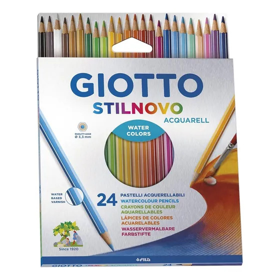 Giotto Stilnovo Acquarell 24 Colores Intense Color