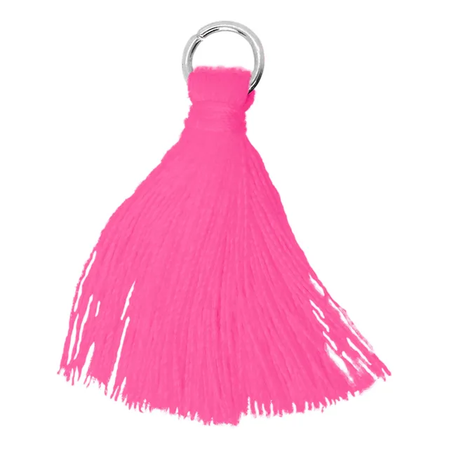 Flecos De Hilo Borlas 2.5cm Con Argolla Bijou X 100u.