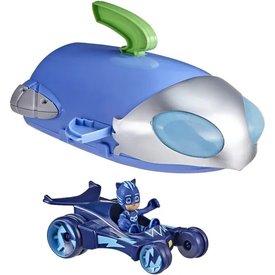 Pj Masks Héroes Pijama Carro Vehículo Catboy Cohete 2 En 1