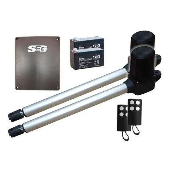 Kit Pistones Seg Pivus 250 Batería Respaldo Portón Abatible Gris