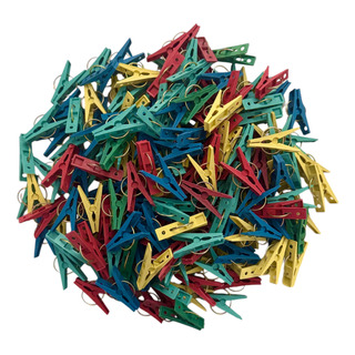 Pinzas Para Ropa Paquete 200 Pzs De Plástico Colores Varios Pinzas Para Ropa Paquete 200 Pzs De Plástico Colores Varios