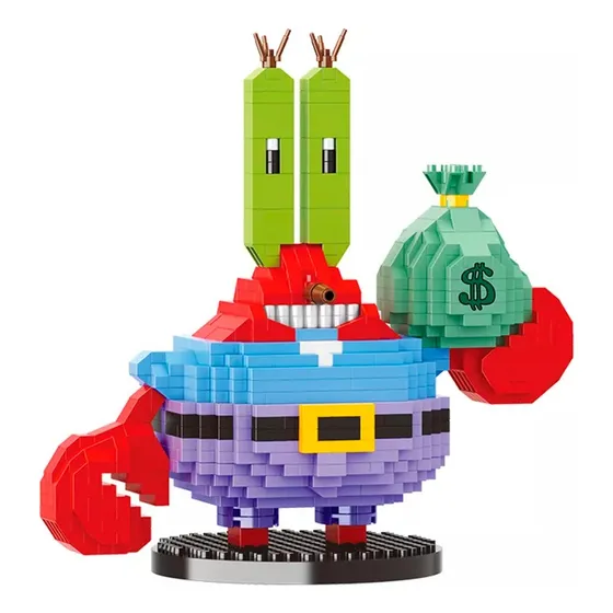 Bob Esponja - Seu Siriguejo Brinquedo De Blocos 805 Peças
