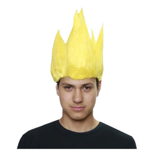Peluca Dragon Ball Z Super Sayayin Adulto Infantil Peluca Dragon Ball Z Super Sayayin Adulto Infantil