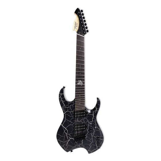 Guitarra Tagima Arrow Ms 7 Cordas Juninho Afram Cor Black-natural Cracked Open Pore Orientação Da Mão Destro