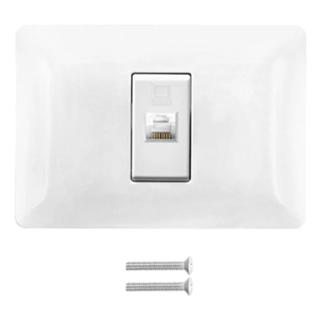 Placa Ethernet Rj45 Cat6 Faceplate Hembra Empalme Abatron