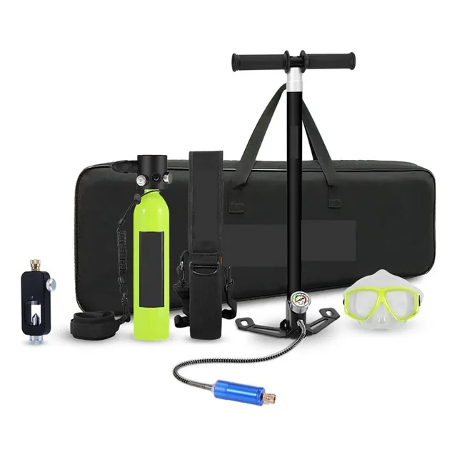 Mini Equipo Buceo Respirador Portatil Juego Completo Bomba