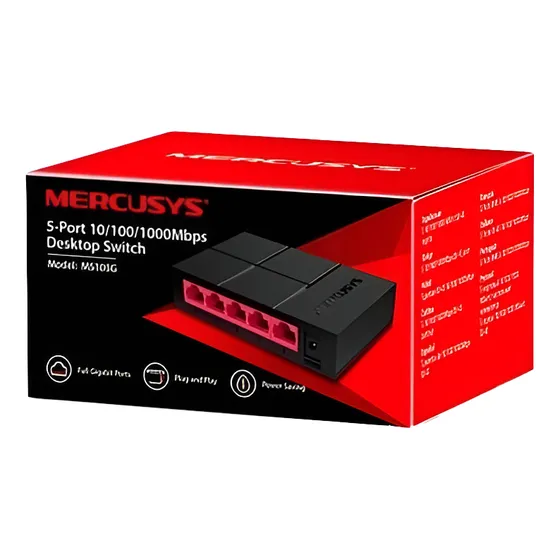 Switch De 5-puertos Mercusys Ms105g 10/100/1,000 Mbps