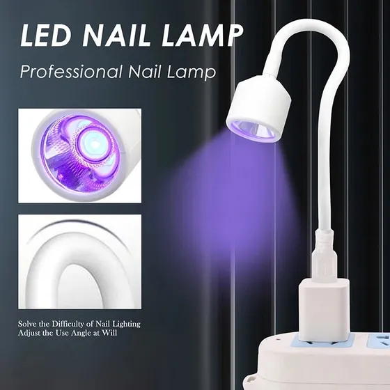 Mini Secador De Uñas, Lámpara Led Uv, Luces De Curado Usb Pl