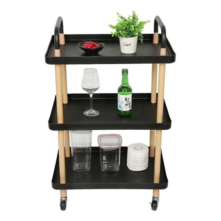 Carrito Organizador Almacenero Multiuso Con Ruedas Negro Carrito Organizador Almacenero Multiuso Con Ruedas Negro