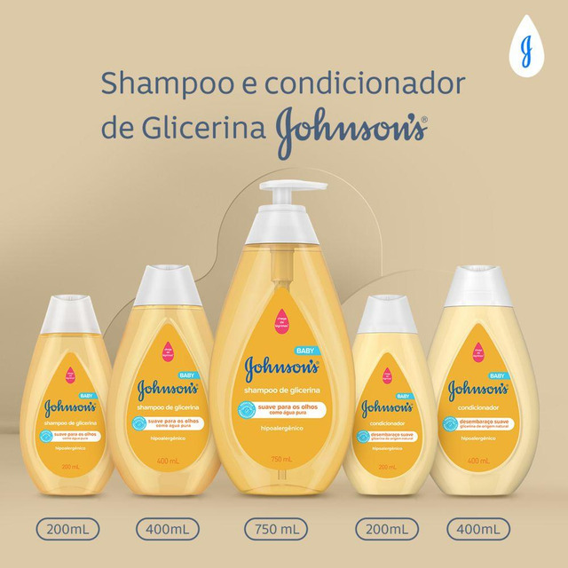 Shampoo Johnson's Baby Regular 750ml Shampoo Johnson's Baby Regular 750ml
