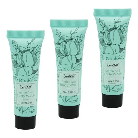 Travelwell Flower Series Hotel Tamaño De Viaje Gel De Baño P