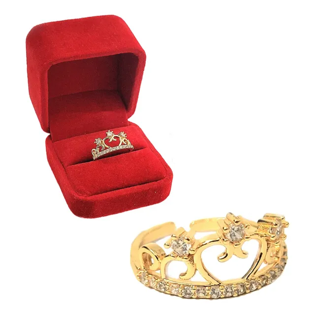 Anillo De Corona Anillo De Compromiso Anillo Promesa Dama