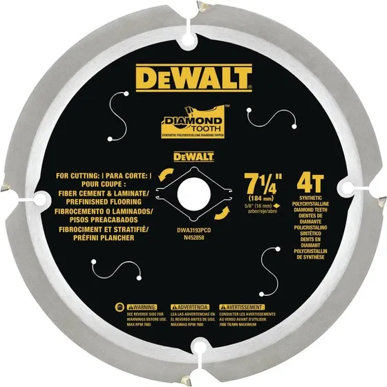 Disco De Corte Dewalt 7 1/4 - Concreto Dientes De Diamante