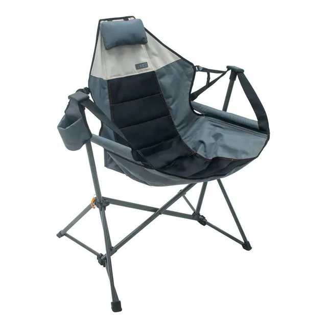 Silla Plegable Tipo Hamaca Rio Para Acampar Color Azul