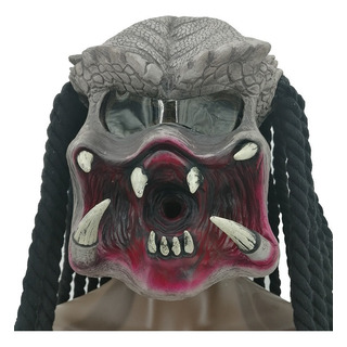 Capacete Predador Halloween Cosplay Prop Latex Capacete Predador Halloween Cosplay Prop Latex