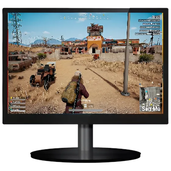 Monitor Lelong 17 Polegadas Hd Ajustável Hdmi Vga 127/220V Cor Preto 127/220v