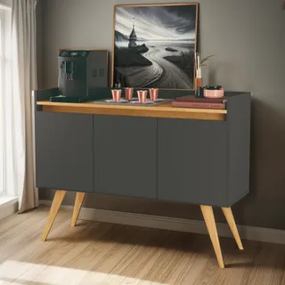 Aparador Buffet Balcao 3 Portas Retro Para Sala Jantar Gold Aparador Buffet Balcao 3 Portas Retro Para Sala Jantar Gold