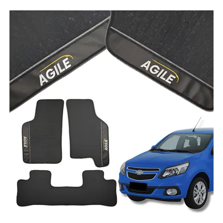 Tapete Automotivo Diversos Carros Jogo Emborrachado Bordado