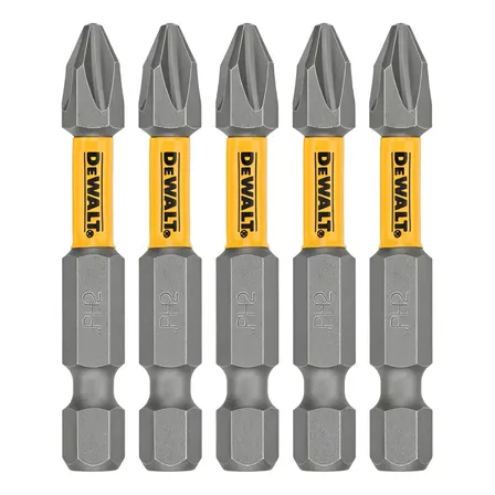 Jogo Bits Impacto 5pcs Dewalt Dwaf2ph2-5h Maxfit 50mm Ponta Phillips Ph2