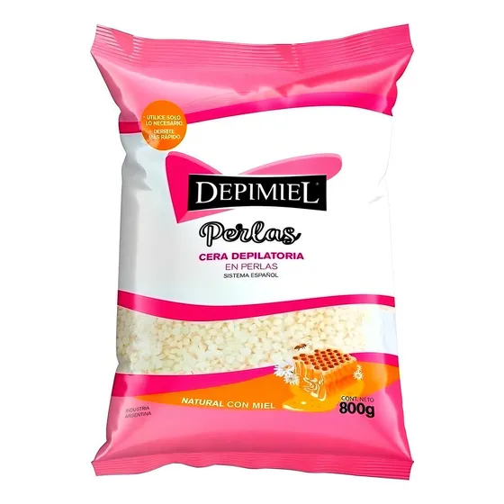 Cera Depilatoria En Perlas Natural Depimiel 800 Gr
