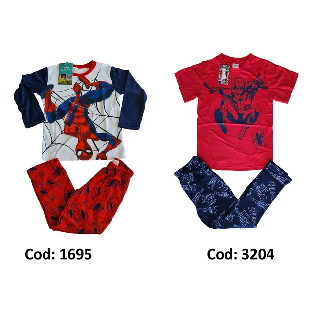 Pijamas De Niño Importada Avengers Spiderman