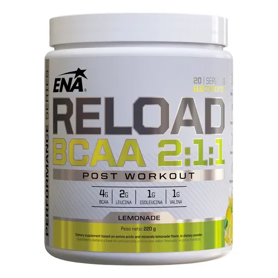 Ena Reload Bcaa 2:1:1 Recuperador Post Entrenamiento 220g Aminoácidos Post Work