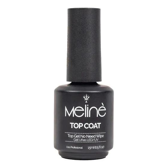 Esmalte Top Coat Meline Gel Uv/led Semipermanente X 15 Ml