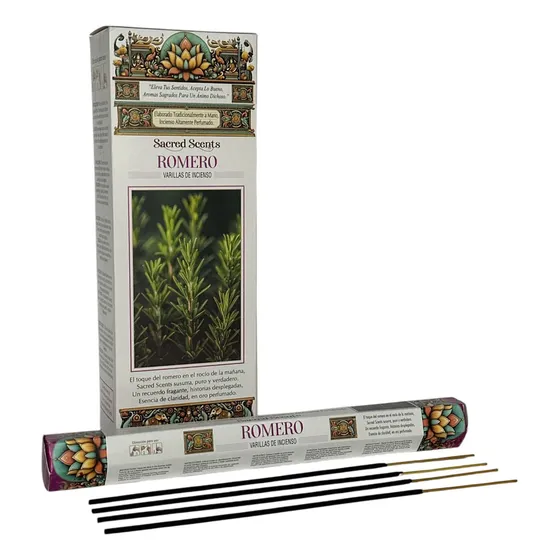 Sahumerios Goloka Hexagonal Sacred Scents X6 Unidades Fragancia Romero