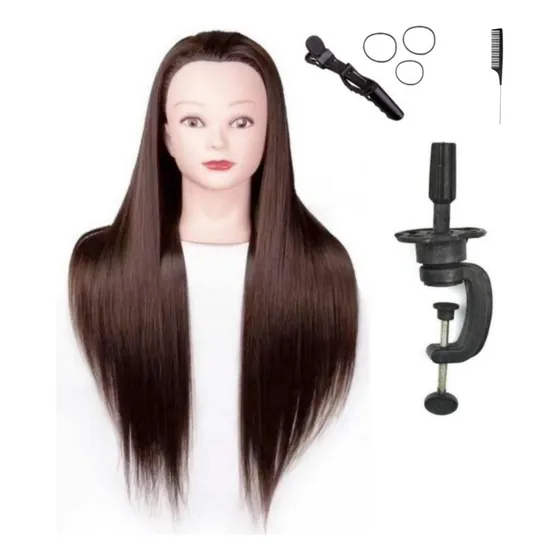 Cabeza De Maniquí Con La Que El Diseñador Practica El Cabell