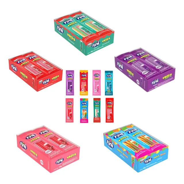 Kit Com 72 Pacotes Bala Fini 15g Cada Sabores Variados