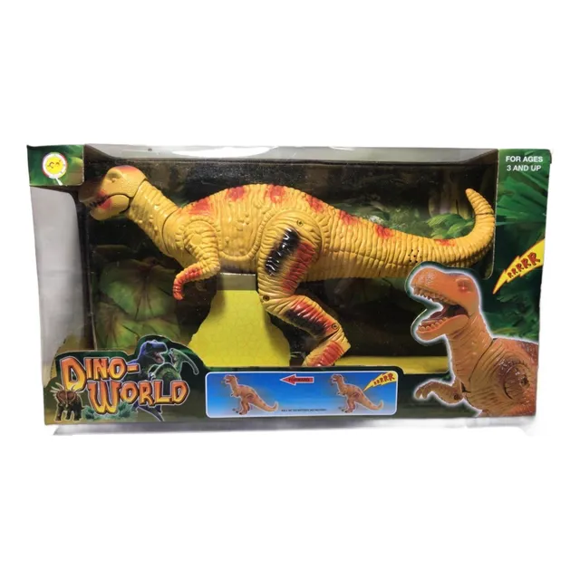 Dinosaurio A Pila C/sonido-movimiento Amarillo 2025a Srj