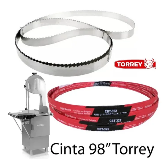 Cinta Sierra Torrey De Acero Carnicería 98p 5/8 Cbt-322 W2