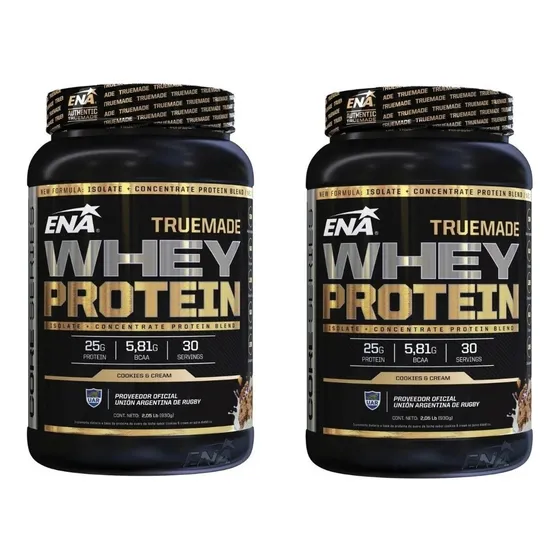 True Made Whey Protein 2 Lb 2x1 Ena Sport Proteína Aislada Y Concentrada