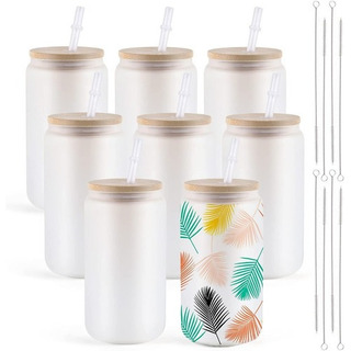 Thermal Sublimation Frosted Glass In 16oz -8 Bottles Thermal Sublimation Frosted Glass In 16oz -8 Bottles