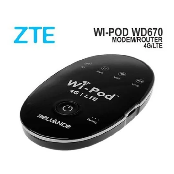Modem Router Zte WiPod Wd670 4g Lte Digitel Wifi Hotspot