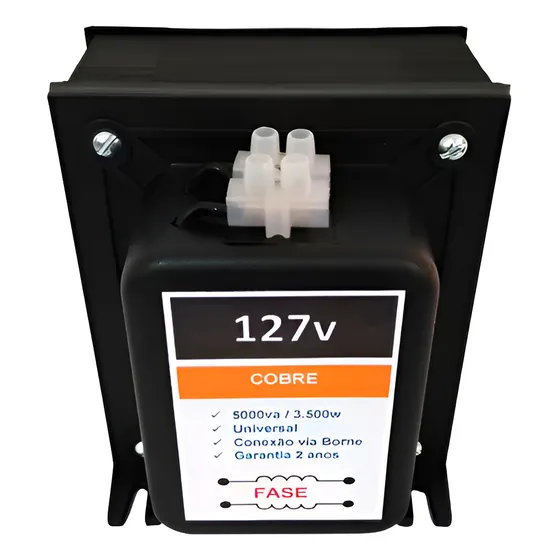 Autotrafo De 5000va Em Cobre 3500 Watts 12000 Btus