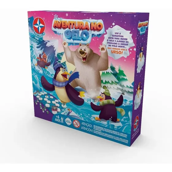 Jogo De Tabuleiro Infantil Aventura No Gelo Estrela
