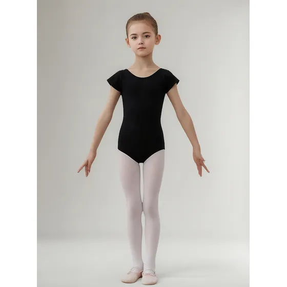 Maillot De Manga Corta Para Niña. Disfraces, Ballet