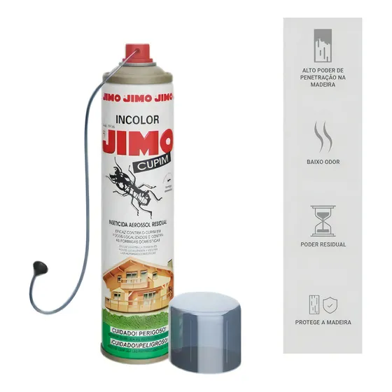 Mata Cupim Jimo Incolor 400ml + Agulha De Aplicação