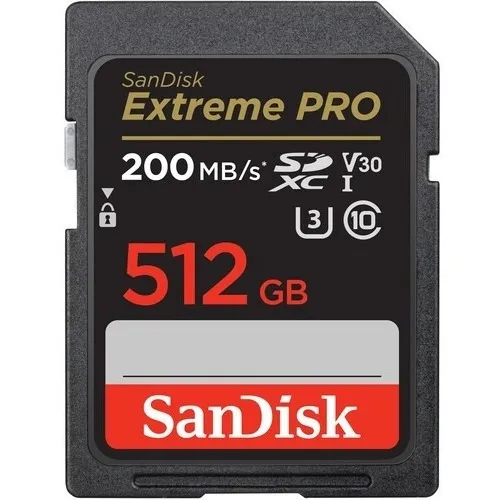 Tarjeta de memoria Sandisk Extreme Pro Sd Xc 512 GB UHS-i 200 MB/s