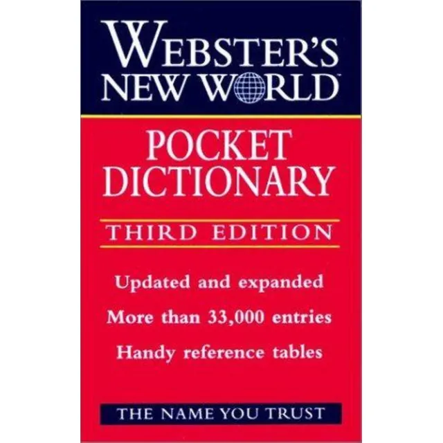 Webster's New World Pocket Dictionary  Third Edition