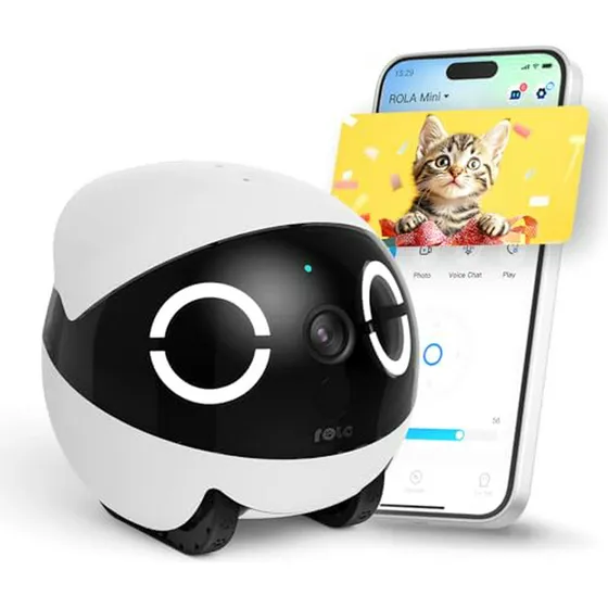 Cámara Robot Enabot Ebo Rola Mini 2k, Batería, 2 Vías, Noche