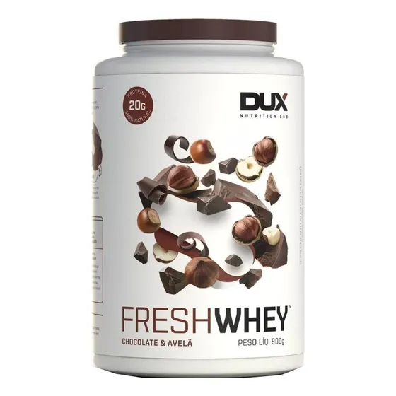 Fresh Whey 3w Conc Isolado Chocolate Belga E Avela 900g Dux
