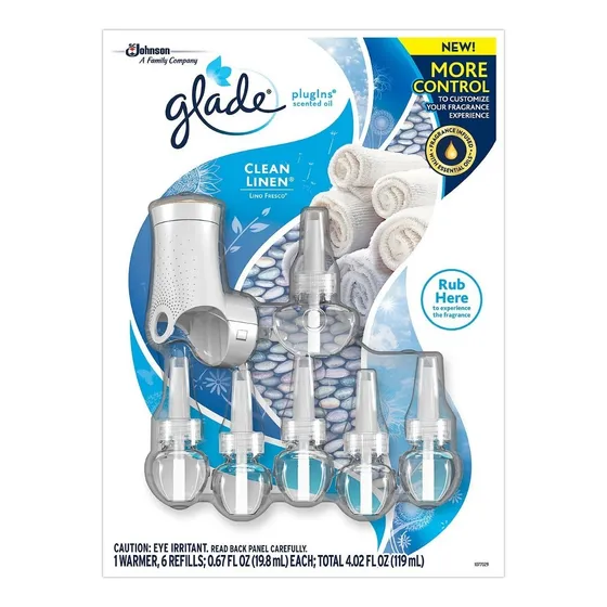 Ambientador Casa Oficina  Glade Plugins 6 Unid. +dispensador