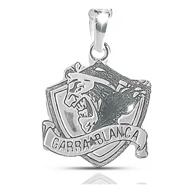 Colgante Colo Colo Garra Blanca Con Cadena De Plata Nacional