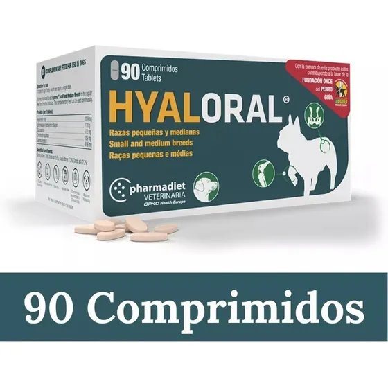 Suplemento Hyaloral Razas Pequeñas Y Medianas 90 Comprimidos